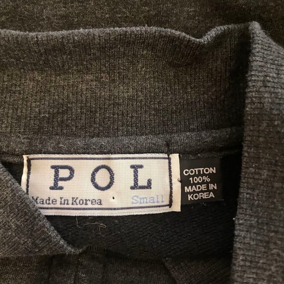 POL Gray Double Breasted Button Full Zip Jacket - Picture 8 of 8